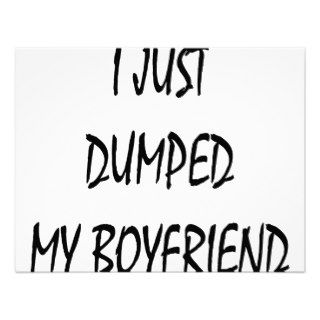 I Just Dumped My Boyfriend Announcement