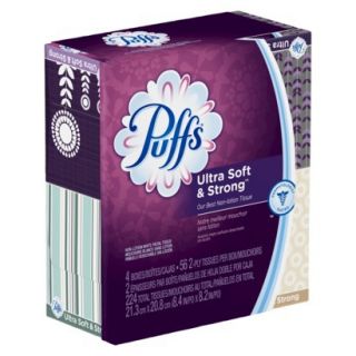 Puffs Ultra Soft & Strong Facial Tissues   4 Cub