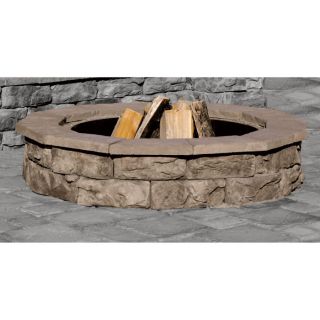 Natural Concrete Products Outdoor Firepit — Natural Stone Look, Fossil Brown, Model# FSFPB  Firepits   Patio Heaters