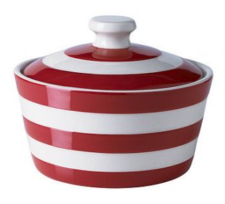 stripy butter dish by lily and lime home