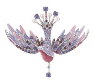 Joan Rivers Limited Edition Crystal Swan Pin —