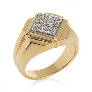 Men's Diamond Accent Signet Style Ring