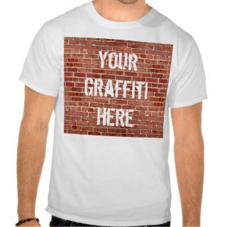 Brick Wall Personalized Graffiti T Shirt
