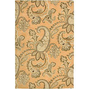Rizzy Home Destiny Tufted Gold Paisley Rug 8ft x 10ft