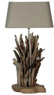 seashore driftwood lamp base by adventino