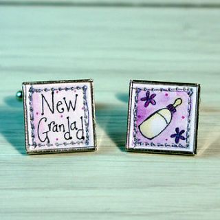 new grandad cufflinks by claire sowden design