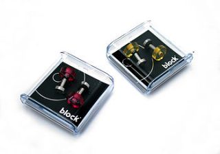 block cufflinks, pink by block