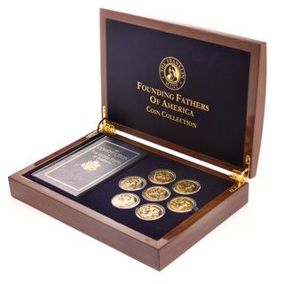 Franklin Mint Founding Fathers 24 karat Gold coated Coin Collection Franklin Mint Coins