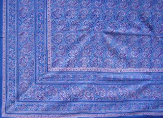 Mainly Paisley Tapestry Spread Versatile Decor 88 x 108 Blue   Prints