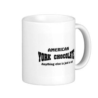 American York Chocolate cat Coffee Mugs