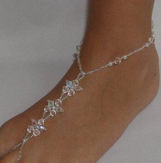 Wedding Foot Jewelry Barefoot Sandals Crystal Flower Jewelry