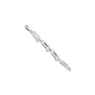 jewelryweb sterling silver lobster claw music notes bracelet