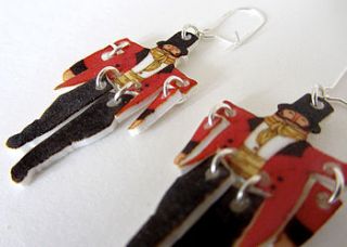 at the circus ring master earrings by mybearhands