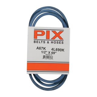 PIX Blue Kevlar V-Belt with Kevlar Cord —  69in. x 1/2in, Model# A67K/4L690K  Belts   Pulleys