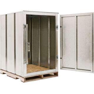 West Galvanized Steel Storage Container — 67 Cu. Ft., Model# Skid60  Utility Sheds