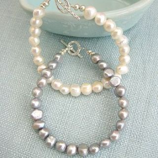 freshwater pearl bracelet by kathy jobson