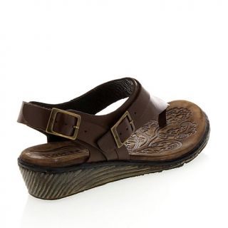 Born® "Juney" Leather Thong Slingback Sandal