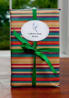 25 personalised gift labels by honey tree publishing