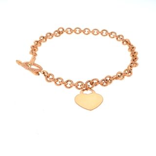 Beverly Hills Charm 14k Gold Heart Charm 7.5 inch Bracelet Beverly Hills Charm Gold Bracelets