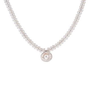 moon drop pearl necklace by anne morgan contemporary jewellery
