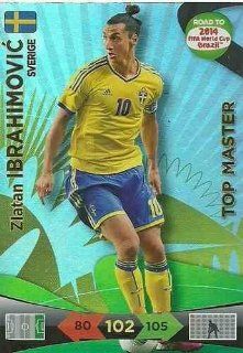 Adrenalyn XL Road To 2014 World Cup Brazil #235 Zlatan Ibrahimovic Top Master Spielzeug