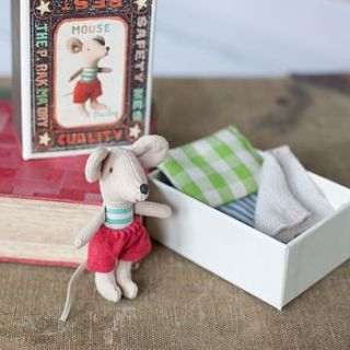 baby boy mouse in match box by armstrong ward