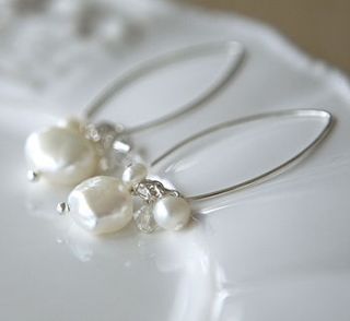 pearl earrings by samphire jewellery
