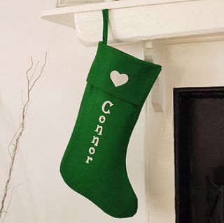 personalised children's christmas stocking by andrea fay's
