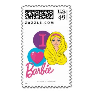 I Love Barbie Bubbles Postage Stamps