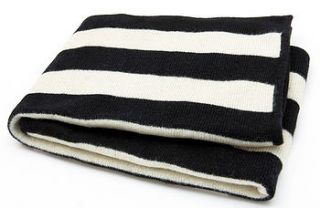 striped baby pram blanket by nappy head