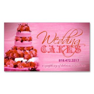 Wedding Cakes Confections Event Planner Business Card Templates
