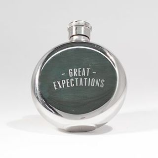 great expectations hip flask by men's society