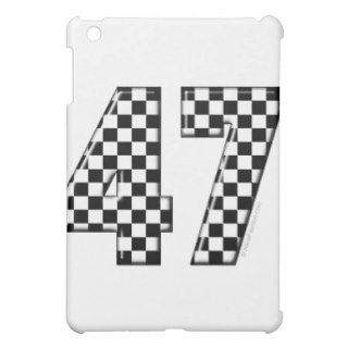 47 checkered number cover for the iPad mini