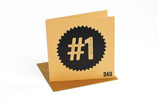 number one dad card by allihopa