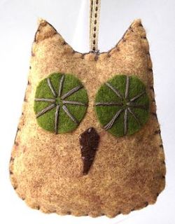 felt owl decoration kit by corinne lapierre