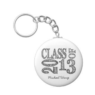 Fun & Simple Pen Sketch Class of 2013 Key Chains