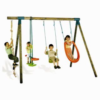 Smoby 504200   Holzschaukelgestell + Wippe 320x240x235 Spielzeug