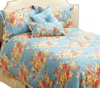 Raymond Waites Fairfield Floral 5 piece F/Q Comforter Set —