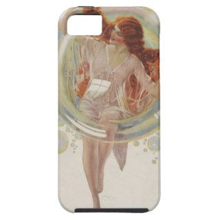 Beautiful redhead in bubble iPhone 5 covers