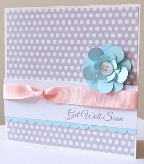 handmade get well soon card by thoughts of you