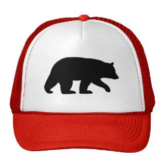 Black Bear Silhouette Hats
