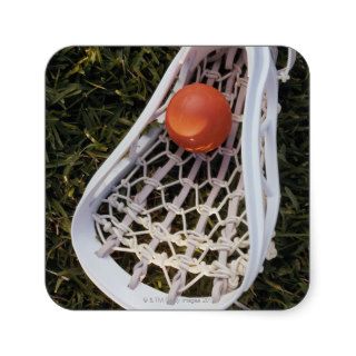 Lacrosse Stick and Ball Sticker