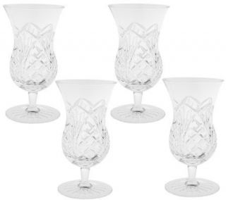 Waterford Crystal Waterville Rose Set of 4 Glasses —
