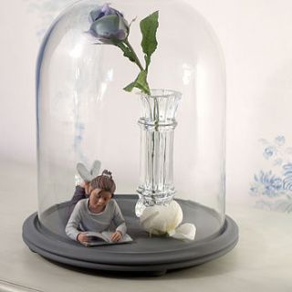 large glass dome bell jar cloche by jodie byrne