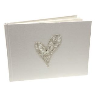 wedding guest book by the heart store