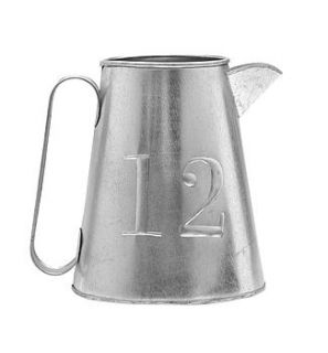 number 12 galvanised jug by retreat home