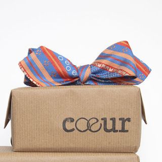british silk oxford bow tie in ethnik by coeur menswear