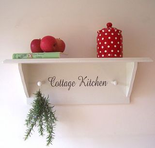 cottage kitchen shelf by the painted broom company