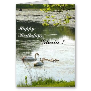Personalized Nature Theme Birthday card