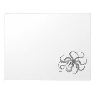 Vintage Octopus Template Notepads